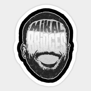 Mikal Bridges Brooklyn Player Silhouette Sticker